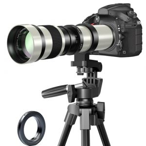 Objectif EF pour Canon – Téléobjectif 420–800mm f/8.3 Manuel Lentilles pour Canon EOS Rebel SL3 SL2 T8i T7 T7i T6 850D 750D 250D 200D 90D 80D 77D 4000D 3000D 2000D 1500D 6DII/5DIV/IDXIII SLR Caméras (BENOISON, neuf)