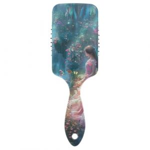 Beau peigne &agrave; cheveux princesse avec coussin, brosse antistatique, brosses &agrave; cheveux de voyage pour femmes (AYXXKJ, neuf)
