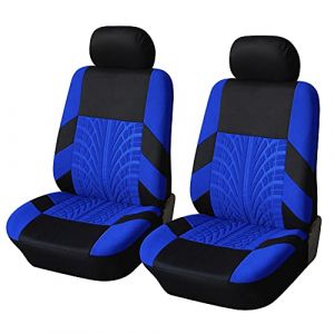 Lot de 2 Housses de siège Avant de Voiture, pour Nissan Navara 2005-2019 2020 2021 2022 2023 2024 Respirantes Antidérapantes Sièges Avant,D Blue (Liangji-EU, neuf)