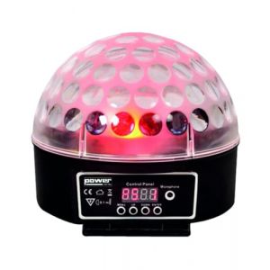 Lumi&egrave;re de soir&eacute;es POWER LIGHTING SPHERO LED MK2 BLACK Effets &agrave; leds (AS-Discount, neuf)