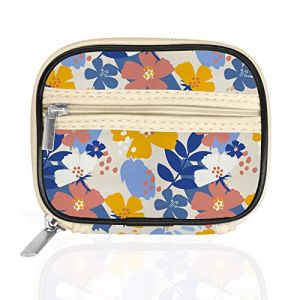 Serfeymi Pilulier Semainier Pilulier Medicaments 7 Jours Semainier Medicament Bo&icirc;tes &agrave; Pilules de Voyage Avec &eacute;tui &agrave; Fermeture &eacute;clair pour la M&eacute;decine, la Vitamine, le Suppl&eacute;ment - Floraison 02 (Serfeymi, neuf)