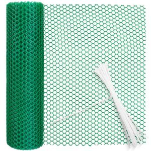 Grillage plastique filet poule grillage souple clôture en plastique trou de 8mm filet pour poulailler (Vert, 40cm×9m) (Lefunom-eu, neuf)