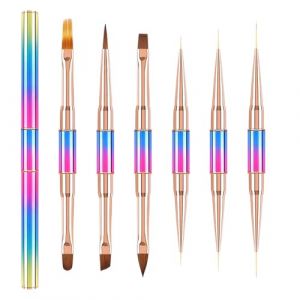 Stylos De Vernis &Agrave; Ongles - 6 Pi&egrave;ces Crayon Liner Pour Art De L'Ongle - Kit Complet Marqueurs Gel Vernis &agrave; Onggles,Pour Filles Femmes D&eacute;butants Fournitures Cr&eacute;atives Maison Salon (Wang Yue Studio, neuf)