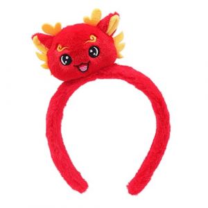 KLOVA Bandeau stéréo pour adolescents avec motif de dragon - Bandeau en peluche pour adulte - Accessoire de déguisement de Nouvel An - Bandeau pour le Nouvel An - Bandeau en tissu pour Nouvel An (WUQI, neuf)