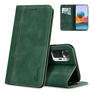 AKABEILA &Eacute;tui pour Asus Zenfone 10/10Z/9 5G/9z Premium PU Cuir Flip Wallet Housse avec Fermeture Magn&eacute;tique B&eacute;quille Fentes pour Cartes Folio Housse de t&eacute;l&eacute;phone Antichoc Vert (AKABEILA, neuf)
