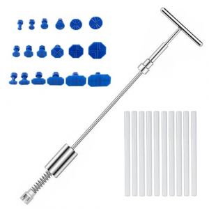 Kit R&eacute;paration de Bosses pour Voiture,29PCS Kit Debosselage Sans Peinture,Outil R&eacute;paration de Debosselage,Outils de R&eacute;paration Carrosserie,Kit D&eacute;bosselage Ventouse,Kit Retrait Dent Enl&egrave;vement (Seaneene, neuf)