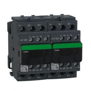 FUYUMIC LC2DT326M7 = LC1DT32M7C * 2 + LAD9V2 * 1 contacteur inverseur - 4P (4 NO) - AC-1 - = 440 V 32 A - Bobine 220 V AC (huitongyuan, neuf)