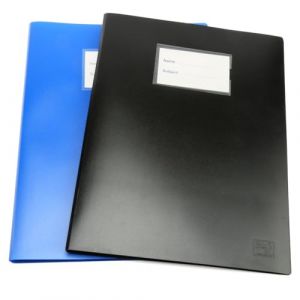 H&S Set Porte Vue A4-2 pcs - Lutin Bleu & Noir - Avec 100 Vues Transparentes - Protege Document & Papier - Cahier Protège Documents avec Pochette Transparente - Lutins 100 Pages (H&S Alliance UK, neuf)