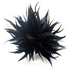 Épingle à plumes for écharpe, boucle, broche, clip, épingle à revers de Noël, broche, bijoux, badge en plumes et fleurs for femmes et filles(BK) (MAOXINBAIHUO, neuf)