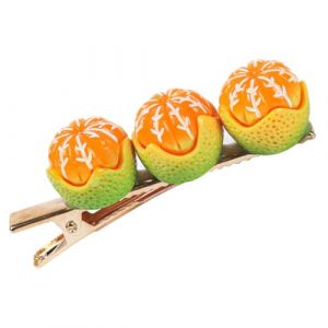 TOVINANNA Pinces à Cheveux Mignonnes Pince à Fruits Orange pour Filles Accessoire de Cheveux Élégant Pince pour Femmes (Qieiyi, neuf)