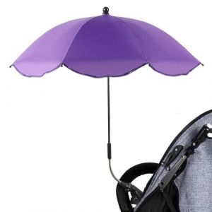Parasol Anti Uv Poussette, Fixation Ombrelle Poussette Bebe conforts Avec Pince Flexible & Bras Réglable, Parapluie De Protection Solaire Pour Landauss,Fauteuil Roulant,Poussette (zuyuedong, neuf)