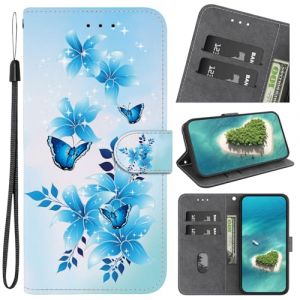 Ucikov &Eacute;tui pour Samsung Galaxy A13 5G,Coque Housse en Cuir &agrave; Clapet Motifs Peinture Animaux ou Fleurs ou Papillons Antichoc Bourse Poche pour Samsung Galaxy A13 5G,Color&eacute; -11 (Ucikov, neuf)