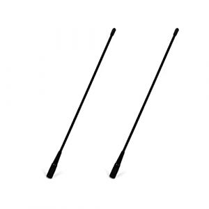 TWAYRDIO Antenne UHF/VHF 144 / 430MHz Sam m&acirc;le 39cm antenne Souple Fouet &agrave; Gain &eacute;lev&eacute; pour Kenwood/YAESU/Vertex Standard VX-3R VX-6R VX-7R, Radio bidirectionnelle (Lot de 2) (UAYESOK-Direct(UK&EU), neuf)