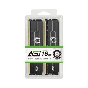 AGI UD138 RAM DDR4 16 Go (2 x 8 Go) 3200 MHz CL22 Module m&eacute;moire 288 Broches Non-ECC U-DIMM, Compatible avec Ordinateur de Bureau, kit Upgrade pc (AGI TECHNOLOGY CO., LTD., neuf)