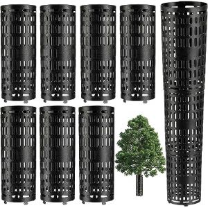 Lot de 7 protections extensibles pour tronc d'arbre - Protection contre les écorces d'arbre, les plantes et les arbres, facile à utiliser, excellente protection contre les tondeuses, les tondeuses (LZMDISU, neuf)