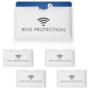 Etui Carte Bancaire Anti Piratage, Protege Carte Bancaire, Etui Protection Carte Bancaire sans Contact, Pochette Carte Bancaire (RFID Pochette Carte 5 RFID RPOTECTION) (Yishibodeouzhoudianpu, neuf)