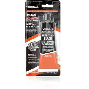 Visbella Neutral RTV Joint électrique huile et eau antigel flexible en silicone pour la réparation de moteurs à haute température (Noir) (VisbellaDirect, neuf)