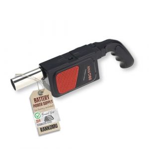 Rankomu Souffleur Barbecue Électrique 9500 RPM (Soufflet Barbecue), Allume Feu Barbecue Portable - Allume Barbecue Rapide pour Charbon, Ventilateur de Poche Camping/Pique-Nique, Léger sans Cordon (Zheng Pai Store, neuf)