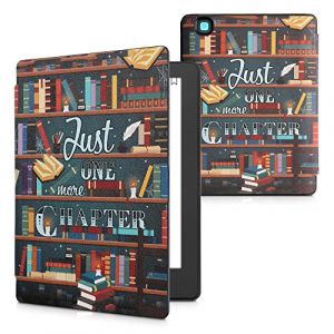 kwmobile Étui Compatible avec Kobo Aura H2O Edition 2 Coque - Étui à Rabat magnétique Tablette eReader Similicuir - Multicolore (SX-Commerce, neuf)