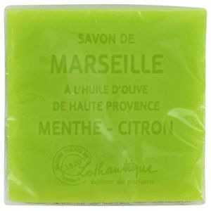 Lothantique Savon de Marseille Parfumé 100 g - Menthe-Citron (Maléa Déco, neuf)