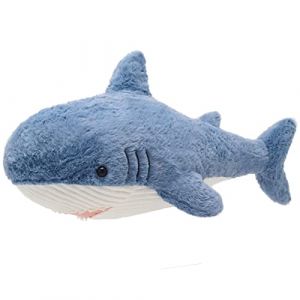 Firecos Baleine Requin Peluche Jouet Animal en Peluche Réaliste Douce Étreignant Oreiller 60/90/120cm Grand Poupée Coussin Cadeau pour Anniversaire Noël Halloween (Requin Bleu, 120cm) (aizela, neuf)