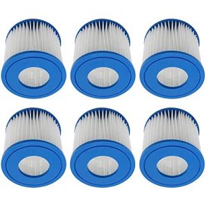 WuYan Cartouche de Filtre de Piscine Compatible avec pour Best-Way 58381 la Pompe de Filtration, pour Lay-Z-Spa Miami Vegas Palm Springs Paris Hot Tub Filters(Lot de 6) (WuYan, neuf)