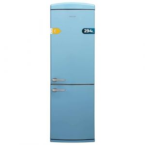 Cecotec Réfrigérateur combi rétro Bolero CoolMarket Combi Origin 294+ Blue E. Réfrigérateur rétro bleu, 294L, Total No Frost, classe E, Multi Cooling, Ultra Fresh, Multi Air Flow, Congélation Rapide. (Cecotec, neuf)