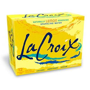 LaCroix &ndash; Eau p&eacute;tillante naturel &ndash; 12 canettes x 355 ml &ndash; Sans sucres, sans calories, sans sodium (Citron) (SureShot Nederland, neuf)