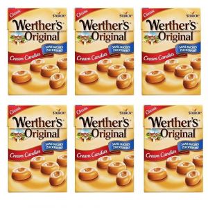 WERTHER S ORIGINAL - Sans Sucres Classique 42G - Lot De 6 Boites- Offre Spéciale (Izotech, neuf)