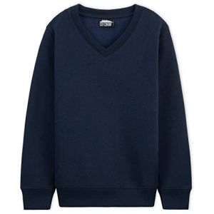 CityComfort Pull Enfant Garcon Pull Manches Longues Col V Tricot Enfant Coton Basique Vêtements Enfant Ado Garcon 3-14 Ans Multipack 1 ou 2 (Navy - 1 Pack, 9-10 Ans) (Get Trend., neuf)