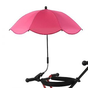 Ombrelle Poussette Universelle Anti UV 50+, Parasol Poussette Bébé Universelle, Parapluie Poussette Avec Pince Réglable Et Bras Réglable, Ombrelle Poussette Bébé Confort Pour Extérieur Plage Jardin (tomantle, neuf)