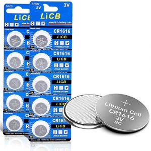 LiCB CR1616 Lot de 10 piles boutons, au lithium, 3 V (LiCB Direct, neuf)