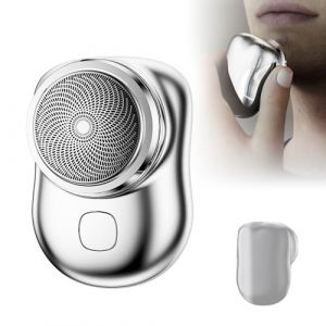 Zynewa Mini Rasoir Electriques Hommes,Rasoir de voyage portable Tondeuse &agrave; barbe,rasoir humide et sec pour hommes,Rasoir rechargeable USB,rasoir &eacute;lectrique lavable pour la voiture et le voyage (OuMeiLe-EU, neuf)