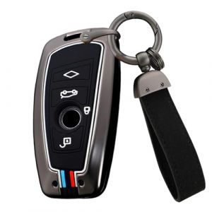 ontto Coque de Protection pour cl&eacute; de Voiture BMW F20 F30 G20 F31 F34 F10 G30 F11 X3 F25 X4 I3 M3 M4 1er 3 S&eacute;rie 5 Coque de Protection en m&eacute;tal pour cl&eacute; de Voiture Noir 4 Boutons (Ontto, neuf)