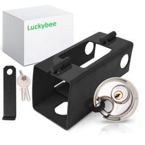 Luckybee Antivol Remorque - Antivol remorque attelée et Non attelée,Verrouillage de la remorque pour pour tête d'attelage,2 Cles (GodbleyStore, neuf)