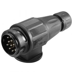 AGRISHOP Prise Remorque 13 Broches M&acirc;le &Eacute;tanche, Prise Attelage 13 Broches Male, 12v Connecteur Prise Remorque 13 Broches Prise De Porte-V&eacute;los (AGRISHOP, neuf)