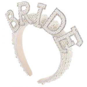 CANIGHT Accessoires De Cheveux En Perles Coiffe De Mari&eacute;e Coiffe De Mariage Bandeau En Strass Coiffe De Mari&eacute;e D&eacute;corations De Cheveux De Fille D&eacute;corations De Cheveux De Mari&eacute;e Bandeau De (ZORIYOI, neuf)