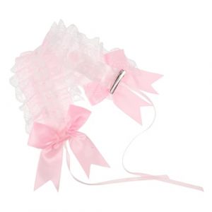 SHERCHPRY bandeau en dentelle bandeau de femme de chambre déguisement de lolita accessoires de costume de femme de chambre - à en dentelle chiffon rose (Dnna Huang, neuf)