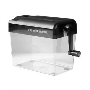 Destructeur de Documents Manuel,Destructeur de Papier Portable pour Cartes de Cr&eacute;dit Bureau,Outil de D&eacute;coupe Bureau Personnel pour Documents Notes Re&ccedil;us Factures | Cartes de Cr&eacute;dit (duiang, neuf)