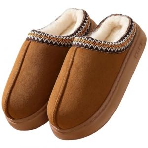 Cozyan Chausson Femme Homme Pantoufles en Peluche Chaud Memory Foam Slippers Pantoufle Maison Hiver Confortable Chaussons en Peluche Chaude Doublure Chaussures Int&eacute;rieur (Cozyan, neuf)
