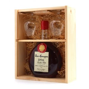 Coffret 2 Verres Armagnac Delord 1990 70cl (Stephconti Vins, neuf)