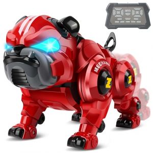 Aragallant Chien Robot Telecommande Garcon, Robot Programmable Chien Interactif avec Chanter, Danser, Fonction Dressage et Contrôle Gestuel, Intelligent Chien Qui Marche et Aboie pour Enfants 6+ (Jadelotus Realmsky Kft., neuf)