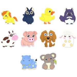 DOKRIN Ensemble de 8 aimants pour r&eacute;frig&eacute;rateur pour enfants, aimants &eacute;ducatifs pour r&eacute;frig&eacute;rateur pour enfants, aimants magn&eacute;tiques pour r&eacute;frig&eacute;rateur pour enfants,aimants pour r&eacute;frig&eacute;rateur animaux (IOANA BEST CLOTHES, neuf)