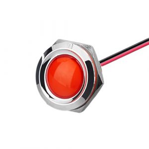 Voyants lumineux m&eacute;talliques MOUMOUTEN, lampe de signalisation rouge 220 V 16 mm, voyant LED &eacute;tanche pour s&eacute;lection (SongshanSS, neuf)