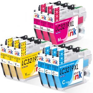 Starink LC3219XL pour Cartouche d'encre Brother LC3219 LC3217 pour Compatible avec Brother MFC-J5330DW MFC-J5335DW MFC-J5730DW MFC-J5930DW MFC-J6530DW MFC-J6930DW (3 Cyan, 3 Magenta, 3 Jaune (STARINK-EU, neuf)