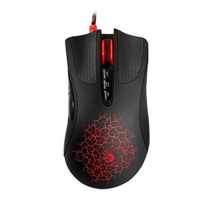 Bloody Gaming A90 Infrared-micro commutateur r&eacute;glable 4000 DPI Gaming Mouse avec Advanced arme d'accordage et macro de r&eacute;glage, light Strike r&eacute;ponse rapide A90 (Optical) noir (EuroElectronics FR, neuf)