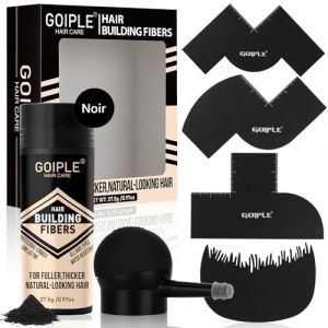 Hair Building Fibres & Applicateur &agrave; Pompe - Enhancement Spray Barber pour Cheveux & Barbe pour Hommes - Spray Volumateur & Rehausseur de Ligne de Cheveux - Carte D'am&eacute;lioration pour Barbier (Noir) (Guangzhou Kaipuer Biotechnology Co., Ltd., neuf)