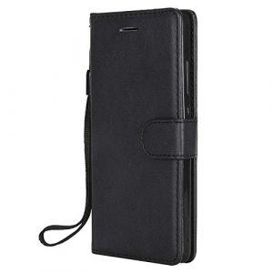 DENDICO Coque pour Huawei P8 Lite 2015/2016, PU en Cuir Coque Portefeuille &Eacute;tui Housse, Design Classique TPU Coque pour Huawei P8 Lite 2015/2016 - Noir (DENDICO, neuf)