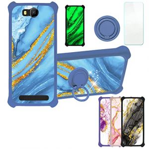 Aroepurt Coque pour Logicom Le Wave Coque Compatible avec Logicom Le Wave Coque Étui [avec Trempé 9H Protection D'écran] Case Support de Bague PC + Silicone JSL-LDL (Huayijie-eu, neuf)