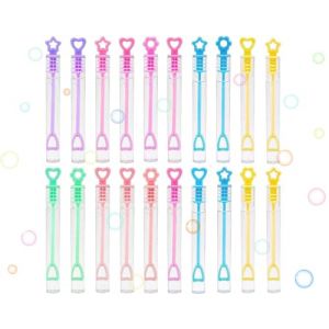 SULOLI 20pcs Bulles de Savon，Mini Tubes de Bulles de Savon-Bâtons à Bulles-Jouets à Bulles pour Anniversaire d'enfant Mariage Halloween Noël et Jeux Exterieur（10.5 * 1.2cm） (SULOLI, neuf)